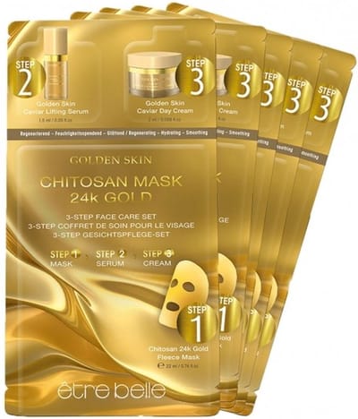 Etre Belle - Golden Skin - Vlies Maskers - 5 stuks