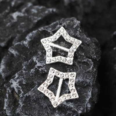 Beste Veters - Schoenaccessoires - Veter gesp - Veter gesp diamant - Tags - Schoen accessoire zilver - Veter gesp ster - Cadeau - Kerst