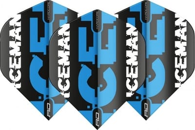 Red Dragon Gerwyn Price Black & Blue Logo - Dart Flights