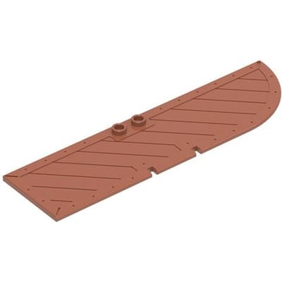 MOC 1 STUKS 33216 Deur 1x4x11 1/3 Gebogen Bovenkant Bouwsteen Set Kasteel Huis Poort Bakstenen Deel Compatibel Deeltjes Speelgoed Kinderen Cadeau