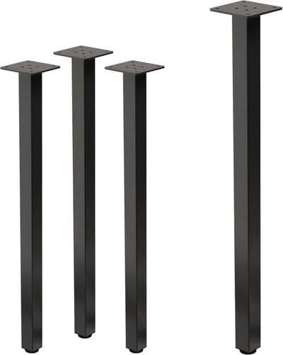 Tafelpoten Set - Meubelonderstel Metaal - Bureau Bouwen - In hoogte verstelbaar - 72 cm Hoog - Donkergrijs