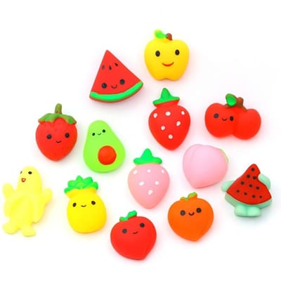 1-24 stuks Mochi Squishy Speelgoed Set voor Kinderen Mini Squishies Fruit Knijpzak Schattig Stressverlichting Angst Verjaardagscadeau Volwassenen Kinderen