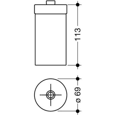 HEWI replacement container for soap dispenser S 900 6773890