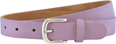 Landley Dames Riem Leer Lila Paars – Breedte 3 cm – Leren Vrouwen Riem - Lengte totaal 100 cm / Riemmaat 85