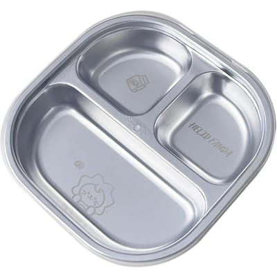 3/4 Vakken Dinerbord Met Deksel 304 Roestvrij Staal Verdeelde Lunchbox Herbruikbare Voedselcontainer Keuken Servies