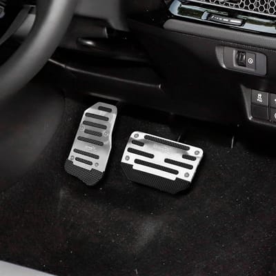 Pedaal Covers Set - Antislip Pedaal - Veilig Rijden - Aluminium Legering - Universeel - Zilver