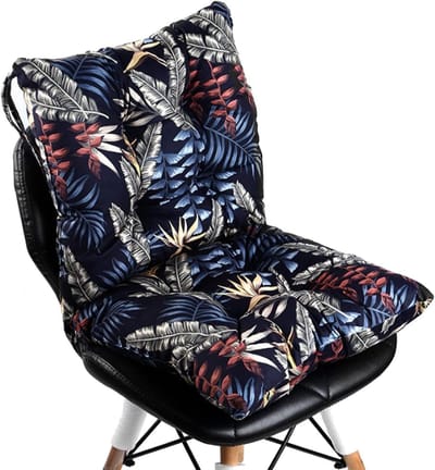 Schommelstoelmat Set - Terrasmat Kussen - Buiten Zitten - Antislip Onderdeel - 80 x 40 cm - Veelkleurig
