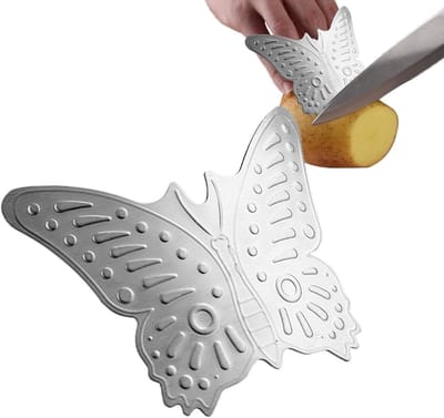 Keuken Vingerbeschermer - Snijbeschermer Duim - Veilig Snijden - Verstelbare Ring - 8x7x5 cm - Veelkleurig