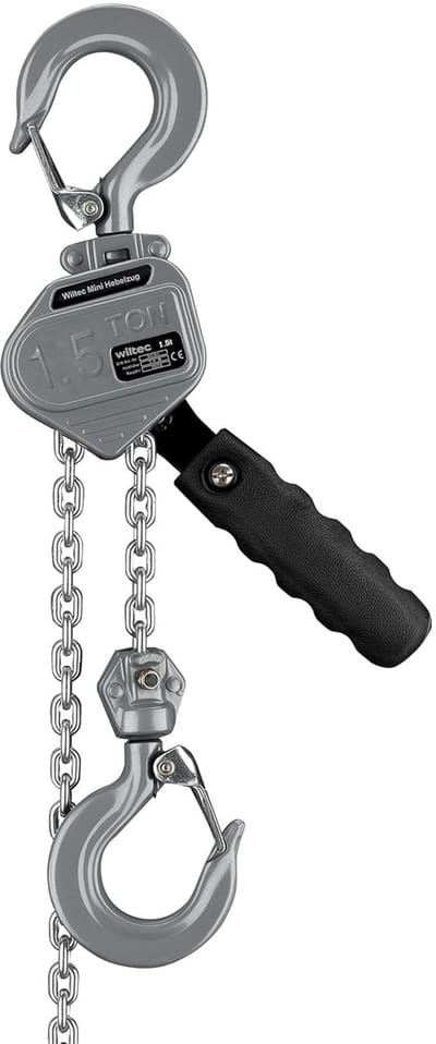 Handtakel - Kettingtakel - Zwaar hijswerk - Compacte constructie - 1.5 ton
