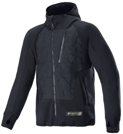 Alpinestars MO.ST.EQ Hybrid Hooded Jas Zwart - Jas