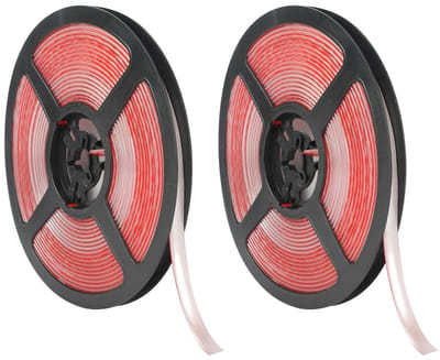 Decoratieve Anti-Mould Tape Set van 2 voor Plafond, Fornuis, Gootsteen, Tegelrand en Wandhoek - Wit, 8mm, Voorkom Schimmel en Vochtproblemen