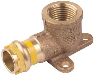 VSH SudoPress Koper Gas Plafondbocht 90° i/i 15xRp1/2" Type SPG4471GV, 6673911