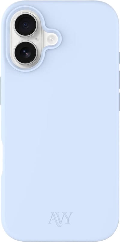 AVY Hoesje geschikt voor Apple iPhone 17 | Compatibel met MagSafe | Back Cover | Liquid Silicone | Comfortabel in de Hand | Blauw