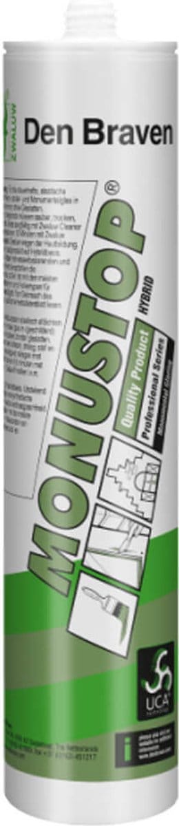 Zwaluw Monustop | Blijvend Elestisch | Stopverf Vervanger | Grijs | 290 ML | Kit