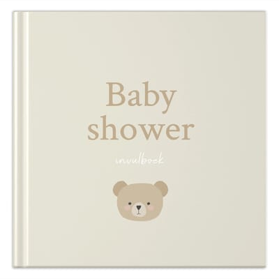 Fyllbooks - Babyshower Invulboek - Gastenboek Babyshower - Teddy - Geschikt voor: 20 Gasten