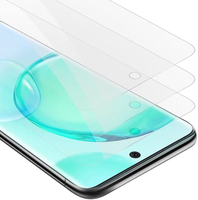 Cadorabo 3x Screenprotector geschikt voor Honor 50 / Huawei NOVA 9 - Beschermende Pantser Film in KRISTALHELDER - Getemperd (Tempered) Display beschermend glas in 9H hardheid met 3D Touch