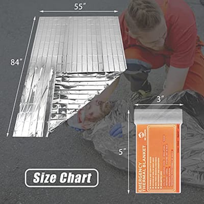Thermodeken voor Overleven en Camping - 4-pack Mylar Dekens