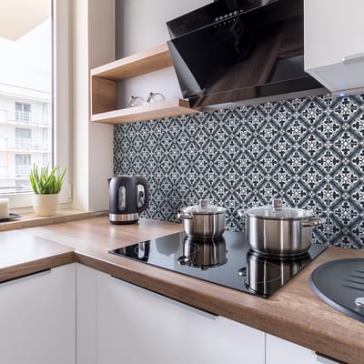 Zelfklevende tegelmuurstickers voor keuken en badkamer - 30 Rosana Azulejo tegelstickers - 30 stickers 20x20cm