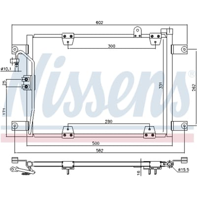 Condensator, airconditioning NISSENS 940578