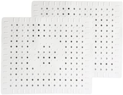 Dailygoods- Gootsteenbeschermer 2 stuks - Rubber - Herbruikbaar - Draagbaar - 31 x 26 cm - Makkelijk schoon te maken - Afvoermat