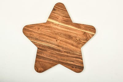 Ronde Houten Snijplank Acacia - Serveerplank voor Kaas, Vlees en Groenten - Stevig Slagersblok