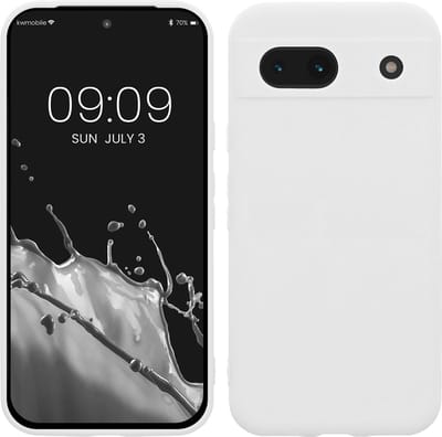 kwmobile telefoonhoesje geschikt voor Google Pixel 8a - Hoesje voor smartphone - Precisie camera uitsnede - In mat wit