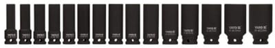 Yato - Dopsleutelset - Lange Slag - 15 stuks - CrMo Staal