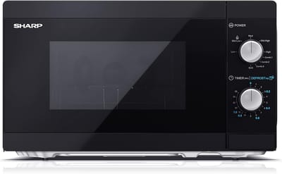 Magnetron met Grill - Compacte Oven - Snel Maaltijden Bereiden - 5 Vermogensstanden - 20 Liter Inhoud - Zwart