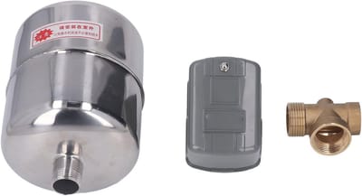 Waterpomp Drukschakelaar - Drukregelaar Pomp - Automatische Pompbesturing - Met Lekkage Controle - 26 x 18 x 15 cm - Zilver