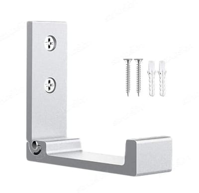 WiseGoods Premium Opvouwbare Wandhaken Set Van 5 - Aluminium Kledinghaken Inklapbaar - Voor Jassen / Tassen / Sleutels - Zilver