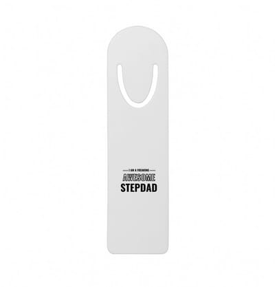 Hacebo® - I am a freaking awesome stepdad metalen boekenlegger - de meest geweldigste stiefvader - vader cadeautjes - vaderdag - verjaardagscadeau - verjaardag - cadeau - geschenk - kado Bladwijzer boekenleggers - 12.7 cm x 3.2cm