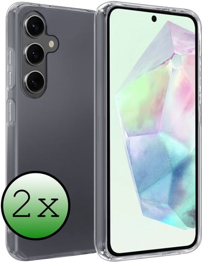 Hoesje 2 Stuks - Geschikt voor Samsung Galaxy A36 - Sterk & Shockproof - Case Siliconen - Back Cover - Telefoon Hoes - Transparant