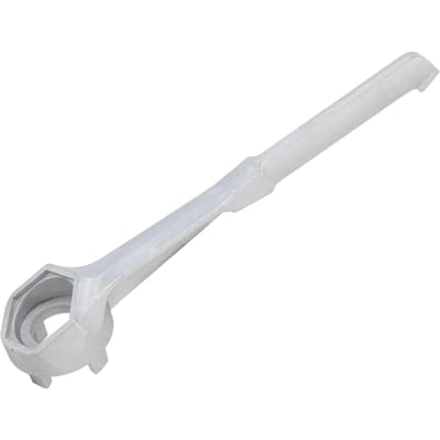 Clé à bouchon 10 pouces Aluminium Clé à bouchon de fût Outil d'ouverture de baril pour bouchon de 10 15 20 30 55 gallons white