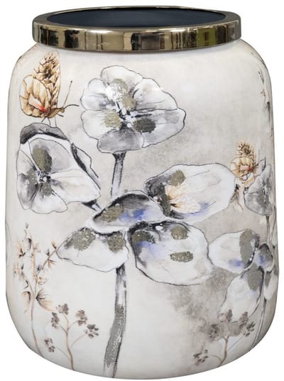 TS Collection - Vaas Moonlight meadow - 21x24 - Metaal & Epoxy - Exclusieve woonitems voor binnen - Handgemaakt - Unieke print - Designed by Lammie