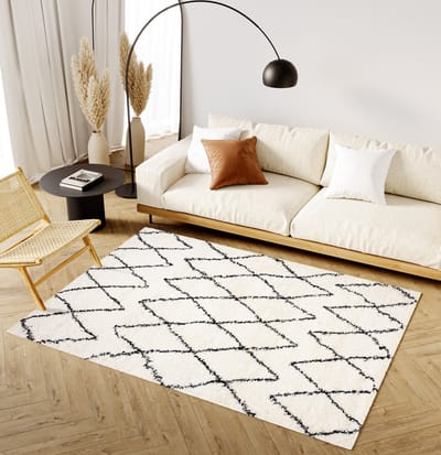 Tapiso Evra Vloerkleed Hoogpolig Woonkamer Modern Rug Tapijt Maat- 80x150