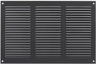 Luchtinlaatafdekking voor Plafond en Wand - Insectenbescherming, Antraciet, 30,5 x 20,3 cm