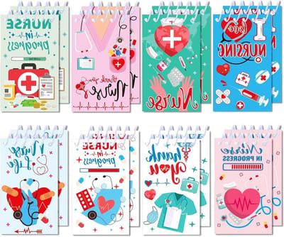 16-delige Mini Notitieblokken voor Verpleegkundigen - Spiral Notepads, Medisch Journal, Perfect voor Studenten en Dagelijkse Planning