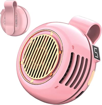 Clip Ventilator - Mini Koeler - Persoonlijke Koeling - 360 Graden Rotatie - 6.3 x 6.3 x 6.8 cm - Roze