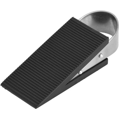 1 Pièce Caoutchouc Acier Inoxydable Butée de Porte Cale Bloc Butoir Protecteur de Sécurité Usage Maison Bureau Chaud