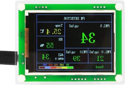 Allecto- Luchtkwaliteitsmonitor - PM2.5 meting - Draagbaar - Binnen en buiten - Kantoor - Auto - Luchtreiniger - Geschikt voor allergieën - Wit - Draagbare Luchtkwaliteitsmonitor voor Thuisgebruik, Kantoor en Auto.