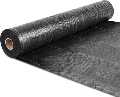 Wekker Barrière Stof - Onkruiddoek Bodembedekking - Tuin Onderhoud - Drievoudige Dikte - 3 x 300 ft - Zwart