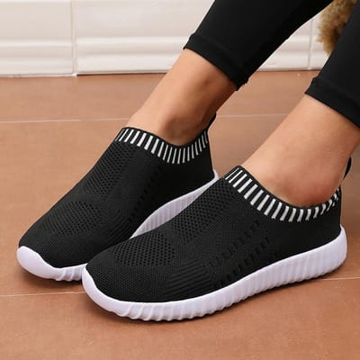 Damesschoenen van mesh, gemakkelijk te dragen, minimalistisch design, comfortabel, ademend, lichtgewicht, antislipzool, balans trainingsschoenen 39 brown