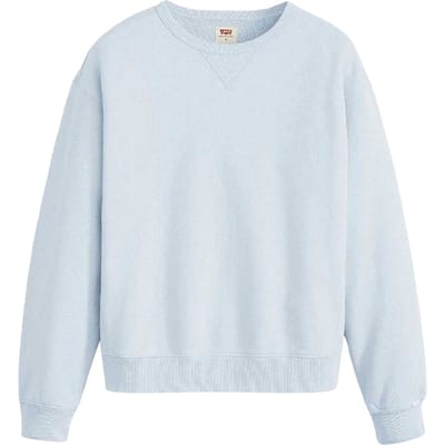 Levis Dames-sweatshirt met lange mouwen en verlaagde schouders in Heritage-stijl (Niagara Blauw)