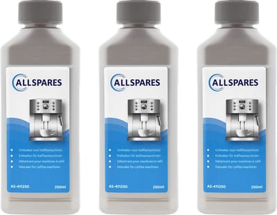 AllSpares Universele Ontkalker (3x 250ml) voor Koffiemachines geschikt voor Saeco / Philips CA6700 en Gaggia 21001681