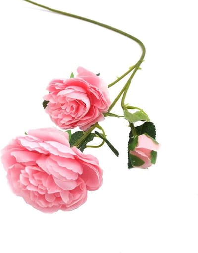 Dailygoods - Dailygoody - Kunstmatige Pioen Bloemen - Decoratie voor Thuis en Bruiloften - Diep Roze - 15 Hoofden - Perfect voor Feesten en Bars - Hoogwaardig