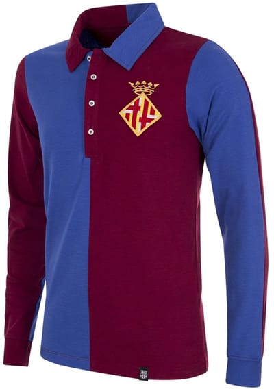 COPA - FC Barcelona 1899 - Retro Voetbalshirt - Heren - Blauw - Rood - S