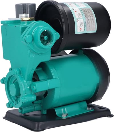 Waterdrukpomp - Transferpomp Drukverhoger - Thuisgebruik Tuinirrigatie - Zelfaanzuigend Koperen Kern - 250W 220V - Zwart