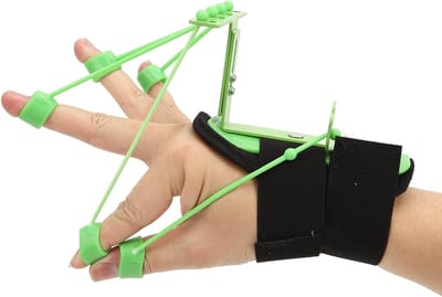 Multifunctionele Vinger Trainer voor Gripkracht, Vinger Stretcher en Weerstandsband voor Revalidatie en Fitness
