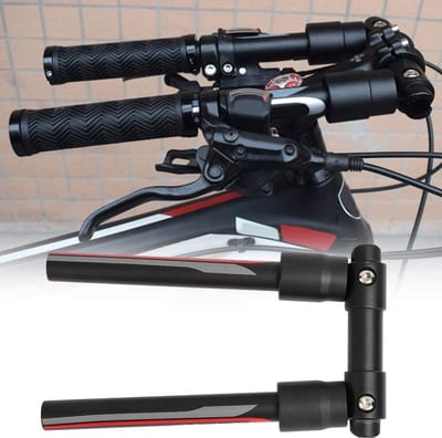 Fiets Stuur - Vouwbaar Stuur - Fietsen Comfort - Snelle Ontgrendeling - 56 cm Lengte - Zwart