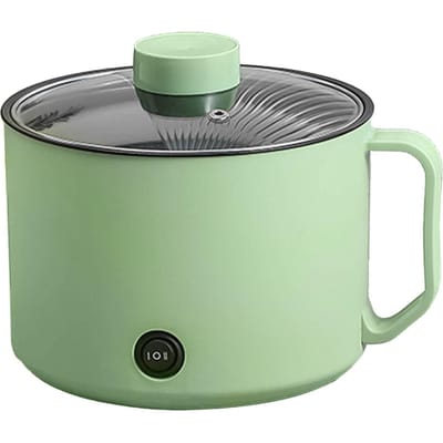 Multifunctionele elektrische kookpot, kleine mini-elektrische kookplaat, snelle noedelkoker voor studenten mintgroene kleur